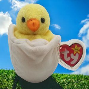 Beanie Babies TY Eggbert The Baby Chick 90s Baby Collection NWT